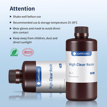 Load image into Gallery viewer, Tough &amp; Transparent 3D Printer Resin, 1kg - Compatible with All LCD/DLP Printers
