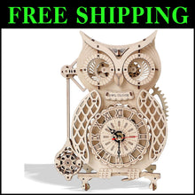 Load image into Gallery viewer, 3D Wooden Animal Puzzle Kit - Create a Functional Desk Clock &amp; Art Piece