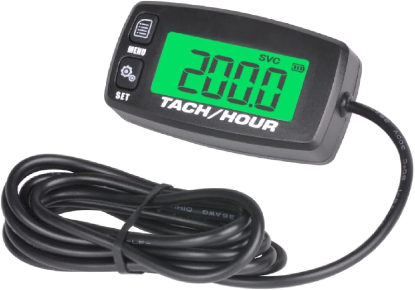 Dual Digital Hour Meter & RPM Reader - Essential for Lawn Tractors & Generators