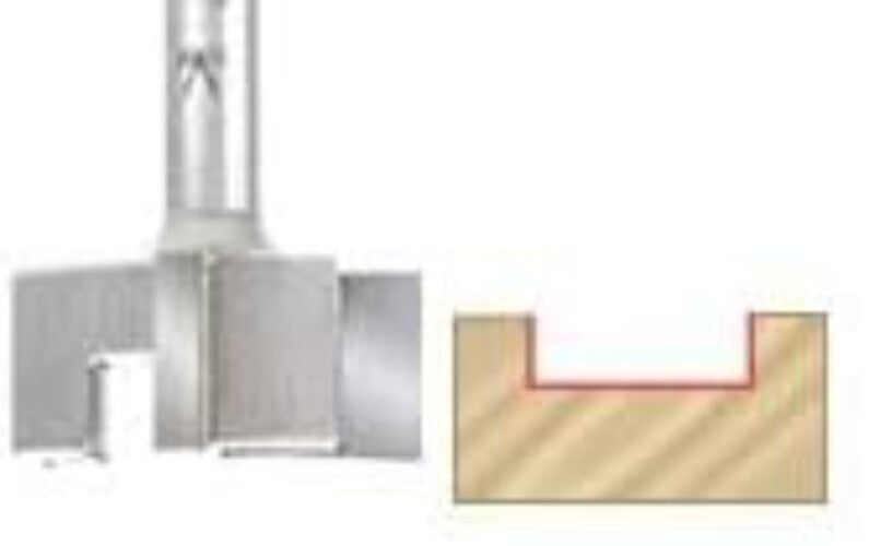 Carbide Tipped 1-1/2in Router Bit - 4 Flute Design for Ultimate Cutting Power