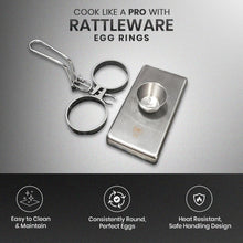 Load image into Gallery viewer, Professional 2 Ring Stainless Steel Egg Frying Rings for Consistent Results