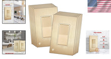 Load image into Gallery viewer, Versatile Gold Decorator Light Switch 15A 10 Pack - Ideal for Home &amp; Commercial