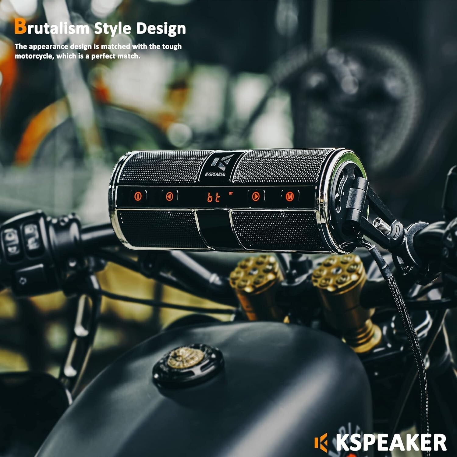Premium Bluetooth Audio System with 3-Inch Speakers for Motorcycles & Scooters