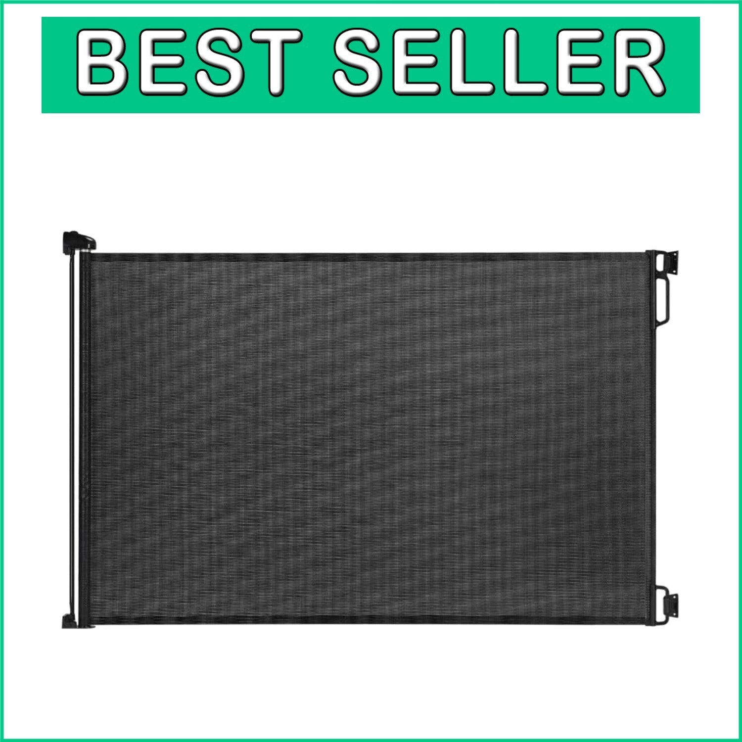 Durable 55'' Wide Retractable Safety Gate for Children & Pets - Easy to Install