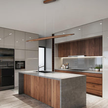 Load image into Gallery viewer, Energy-Saving 51" Real Wood Pendant Light for Stylish Dining and Kitchen Spaces
