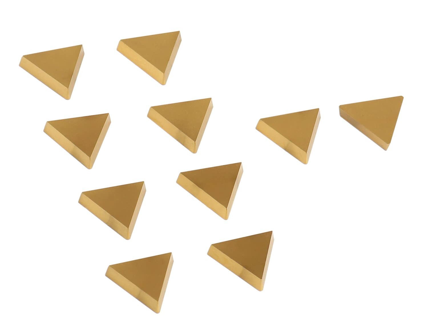 Versatile TiN Coated Carbide Inserts - 10 Pcs for Metalworking Excellence