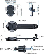 Load image into Gallery viewer, 4-in-1 Universal Car Phone Mount - Suction Cup &amp; Vent Clip for Optimal Stability