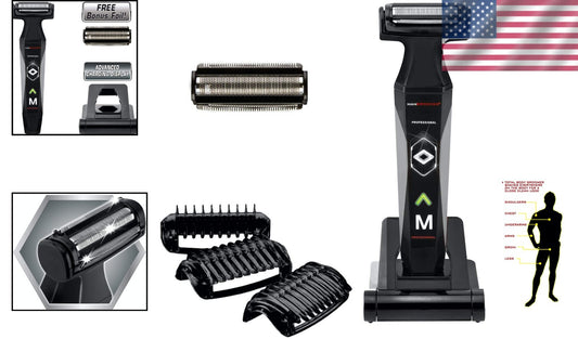 Professional Hypoallergenic Body Groomer & Ball Trimmer with Pivoting Head