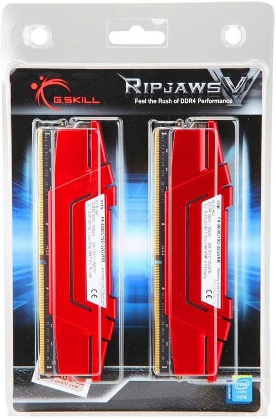 High-Speed 3600MT/s Ripjaws V Series RAM 32GB - Perfect for High-Performance PCs