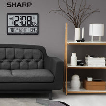 Load image into Gallery viewer, Wireless Outdoor Sensor &amp; Easy-Read Atomic Clock - Battery Powered, 4" Display