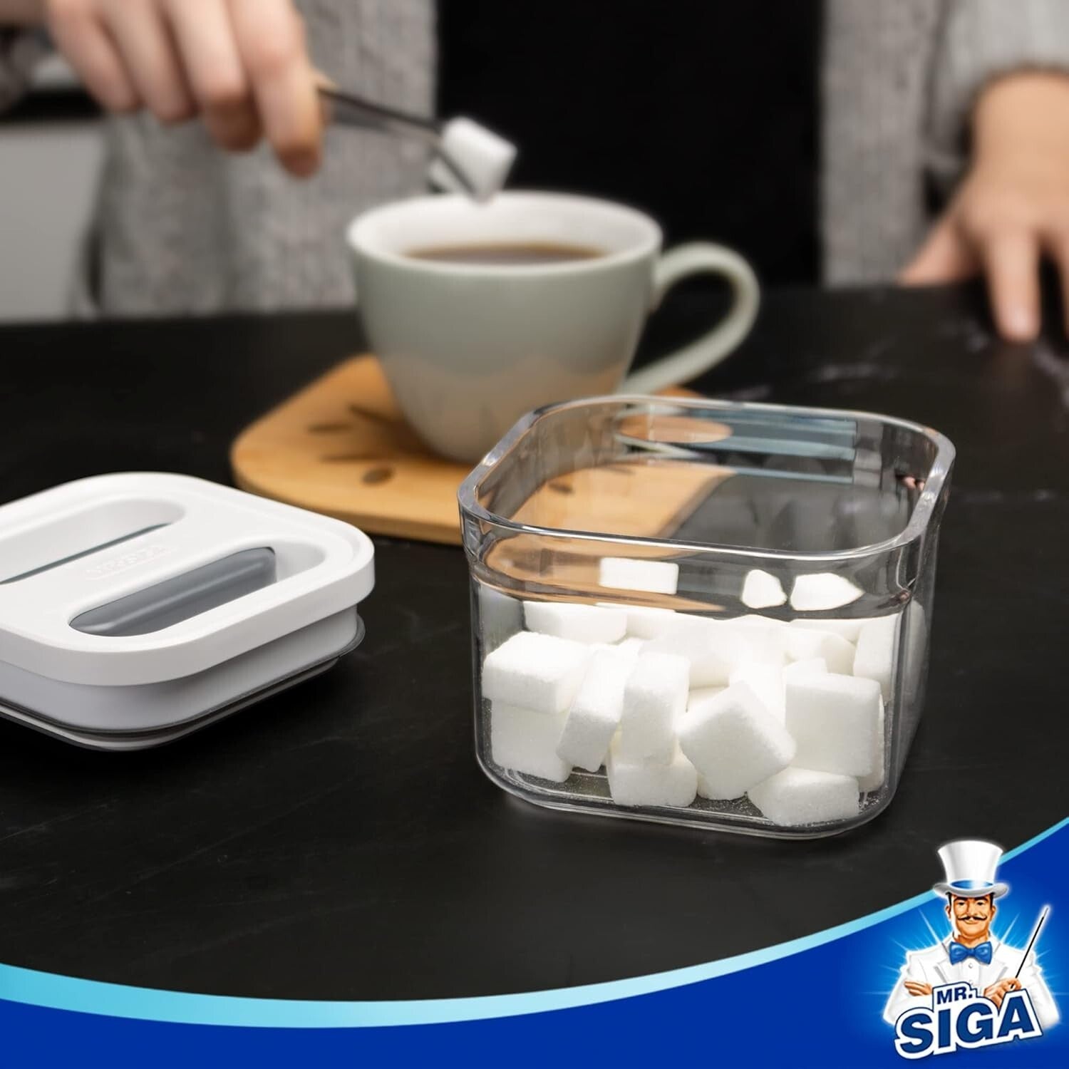 Clear Kitchen Canisters - 8-Piece BPA-Free Food Storage Set with Airtight Seal