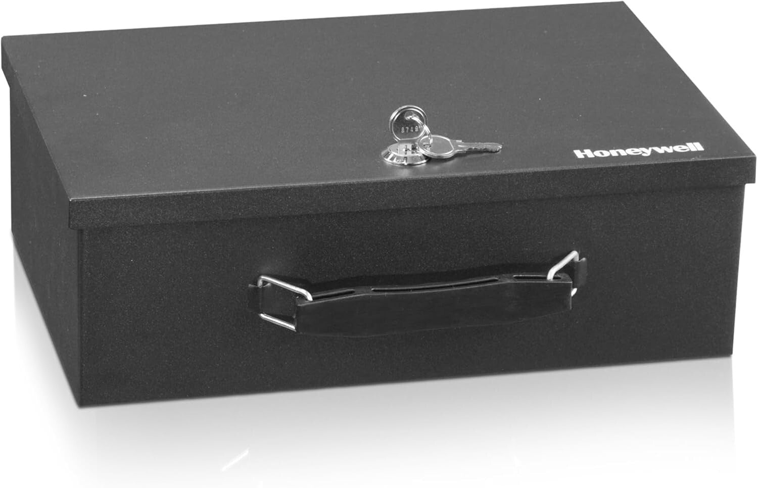 Small Steel Security Lock Box - Fire Safe Documents & Valuables, 0.17 Cubic Feet