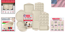 Load image into Gallery viewer, Durable Nonstick Baking Pans - 10-Piece Set for Kitchen and Restaurant Use
