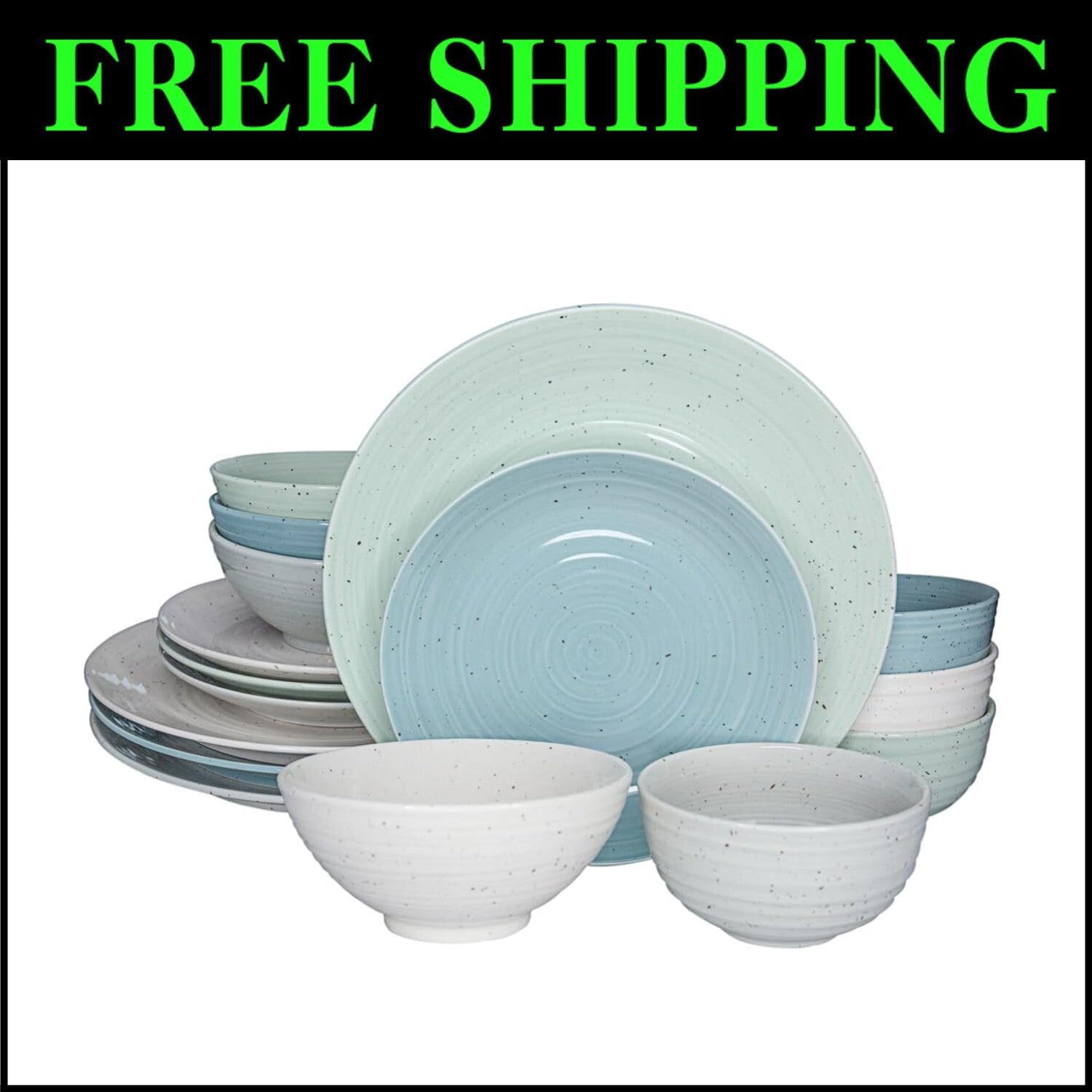 Durable and Stylish 16-Piece Dinnerware Set - Perfect for Entertaining Guests