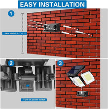Load image into Gallery viewer, IP65 Waterproof Solar LED Motion Sensor Lights - 300 Bright Lights for Outdoors