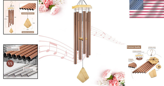 Beautiful 36-Inch Wind Chimes - Perfect Gift for Mother's Day and Housewarming