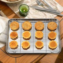 Load image into Gallery viewer, Versatile Stainless Steel Baking &amp; Cooling Rack Set - Perfect for Any Oven