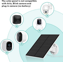 Load image into Gallery viewer, 5W Waterproof Solar Panel for Security Cameras with Adjustable Mount - 2 Pack