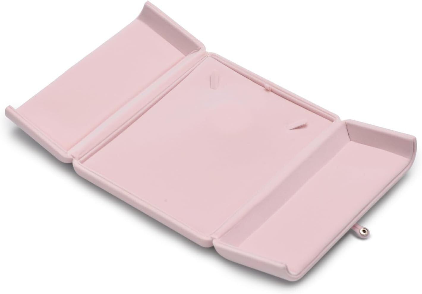 Elegant Pink Velvet Necklace Storage Box for Engagements and Special Occasions