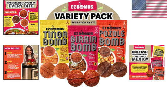 Gourmet Mexican Spice Mix - Pozole, Tinga & Birria Bombs for Restaurant Dishes