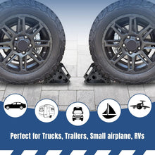 Load image into Gallery viewer, Durable Triangle Design Rubber Wheel Chocks - 4 Pack for Ultimate Stability