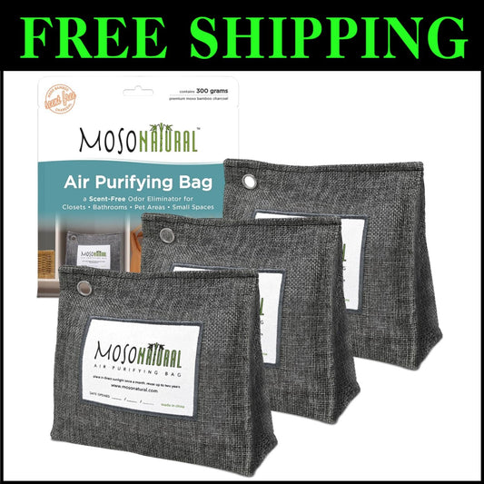 Versatile Bamboo Charcoal Air Purifying Bags for Home & Laundry Odor Control