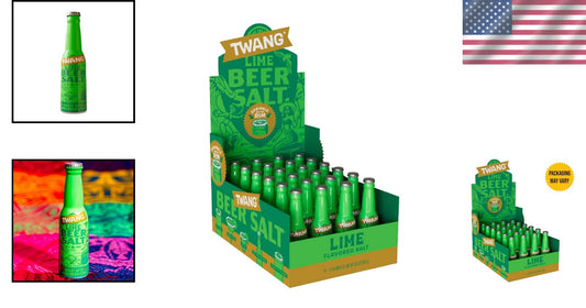 Authentic Mexican Lime Beer Salt - 1.4 Oz Bottles for Rimming Drinks & Cocktails