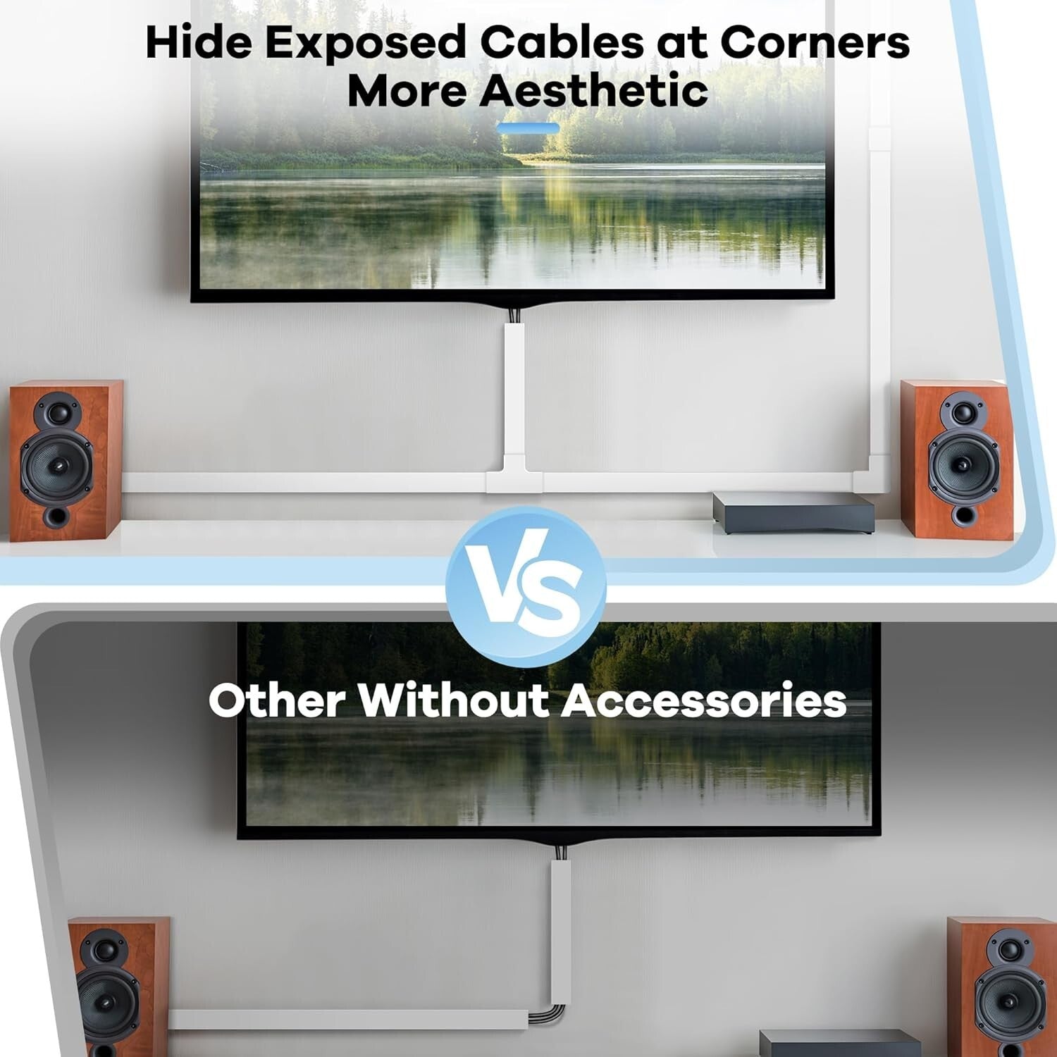 Safety-Focused Cord Concealer System - Perfect for Homes with Pets & Kids