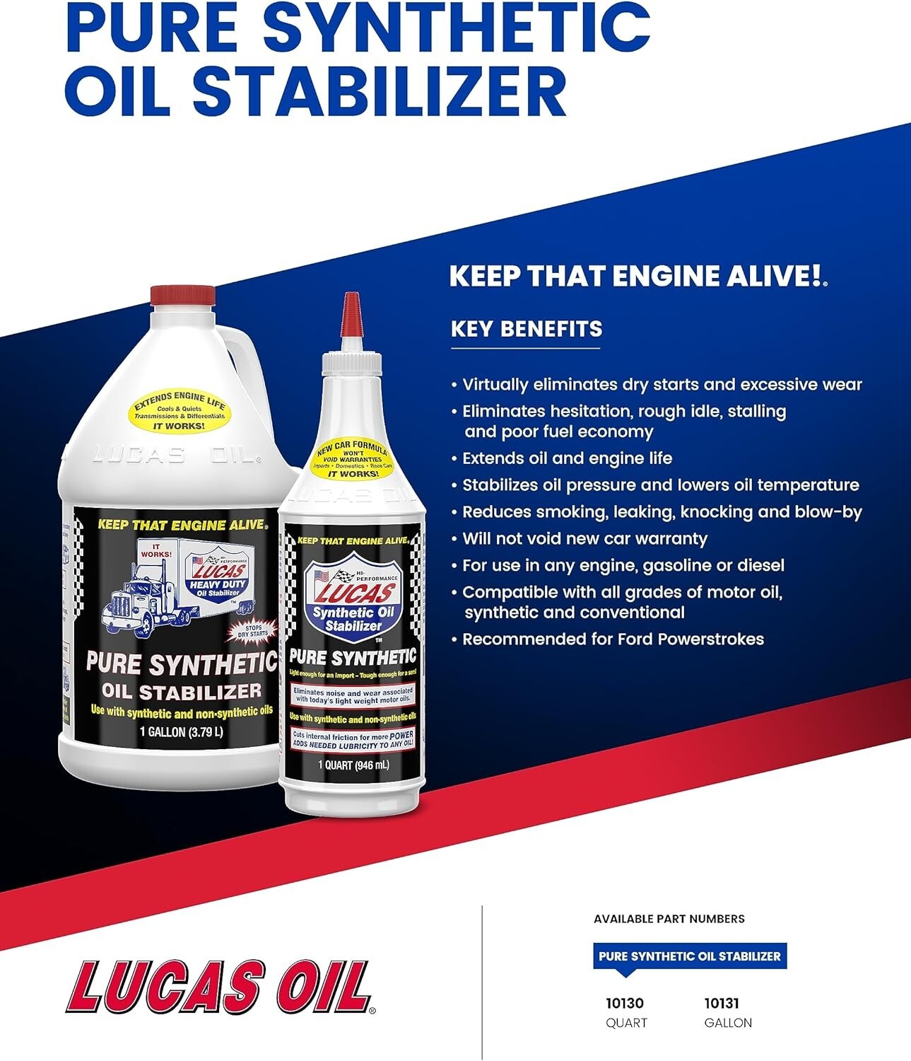 5 Quart Universal Motorcycle Oil Stabilizer - Enhances Performance & Longevity
