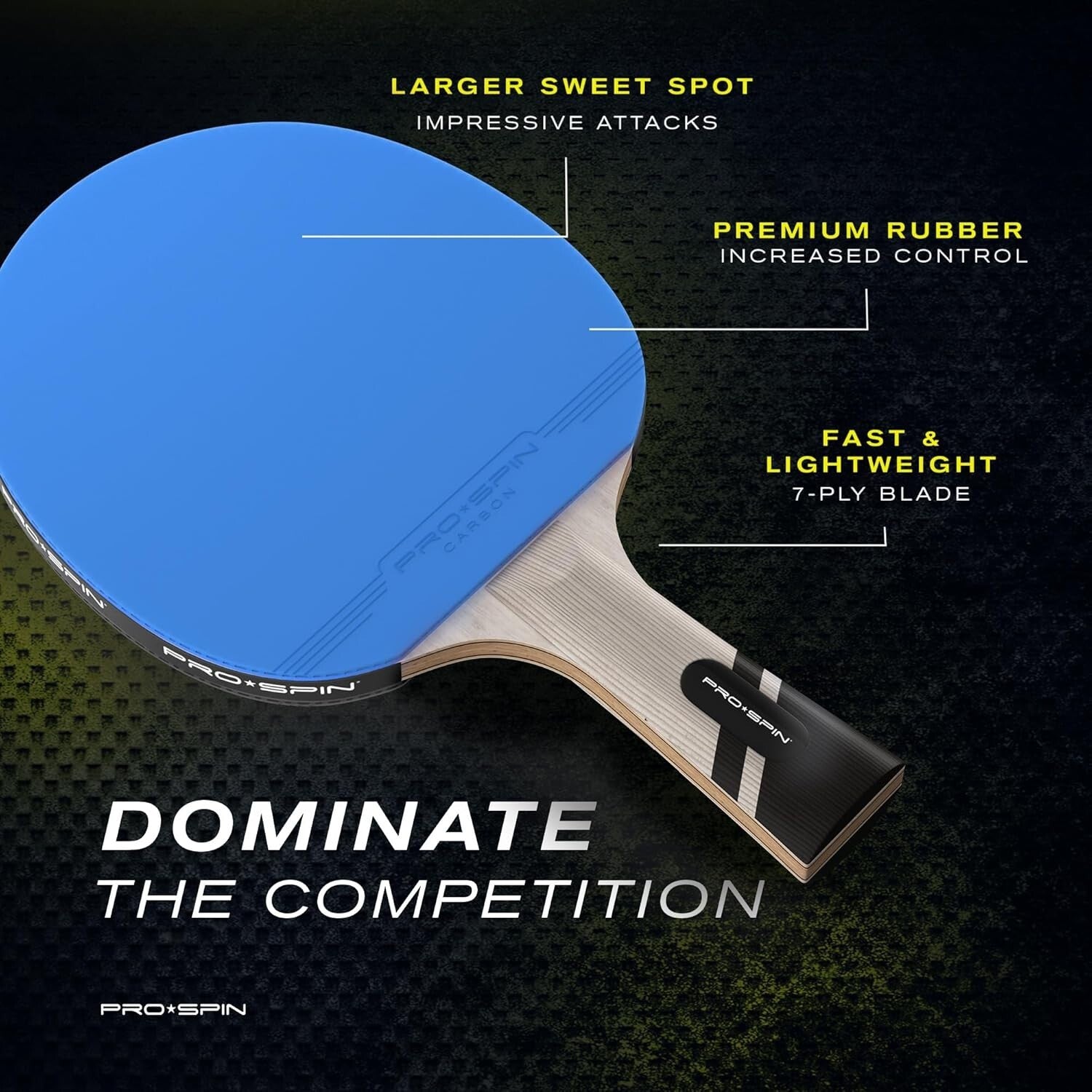 Ergonomic Ping Pong Paddles with 2.0mm Sponge - Pro-Level Performance Guaranteed
