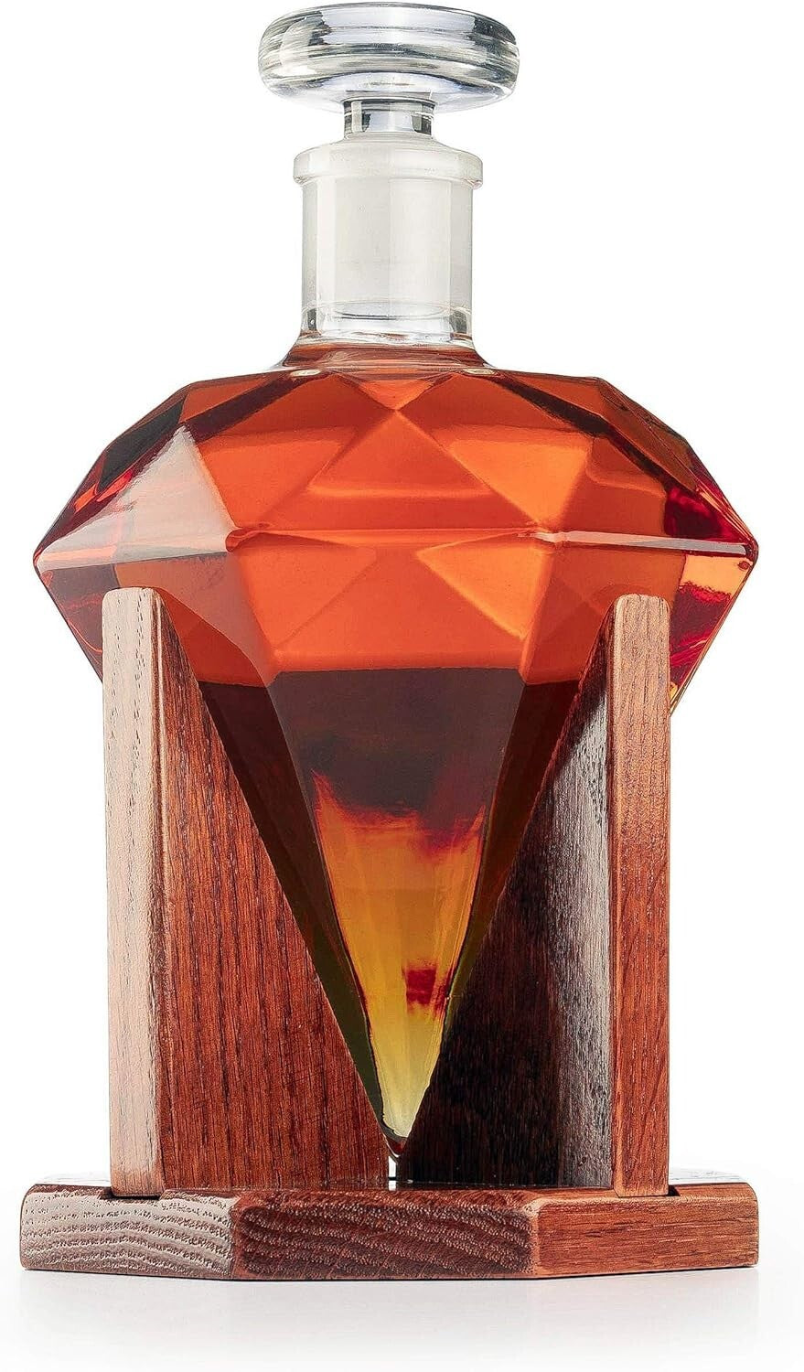 Luxury 750ml Clear Glass Decanter for Whiskey, Scotch, and Vodka – Ideal Gift