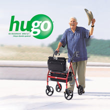 Load image into Gallery viewer, Elite Rollator Walker with 8-Inch Wheels - Ideal for Active Seniors, Garnet Red