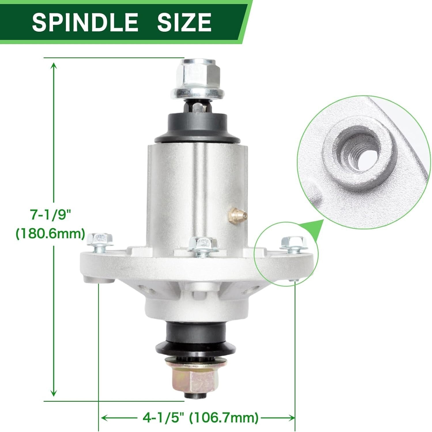Durable Aluminum Spindle Assembly Replaces GY20454 for John Deere Tractors