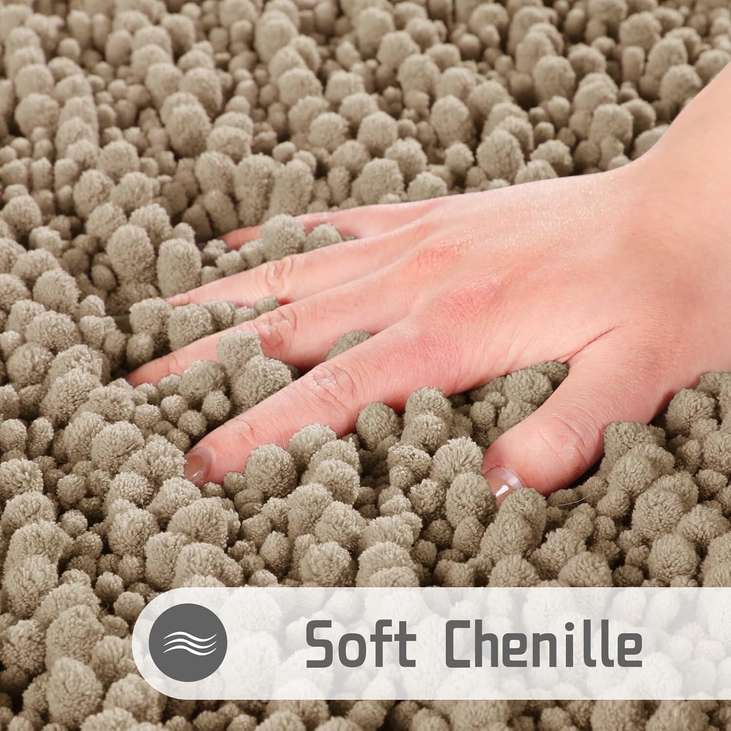 Soft Chenille Bath Runner Rug - 70" x 24", Ideal for Bathrooms & Nurseries