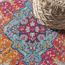 Load image into Gallery viewer, Elegant Indoor Floral Runner Rug 2'3" x 8' - Water-Resistant Vintage Charm
