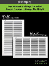 Load image into Gallery viewer, Elegant Flat Stamped 14" X 12" Air Filter Grille - Easy Installation Design