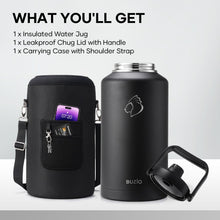 Load image into Gallery viewer, Black 2 Gallon Water Bottle - Triple Insulated &amp; Leakproof for Outdoors