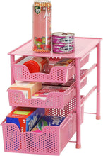 Load image into Gallery viewer, Compact 3-Tier Sliding Basket Organizer for Easy Access - Perfect for Kitchens