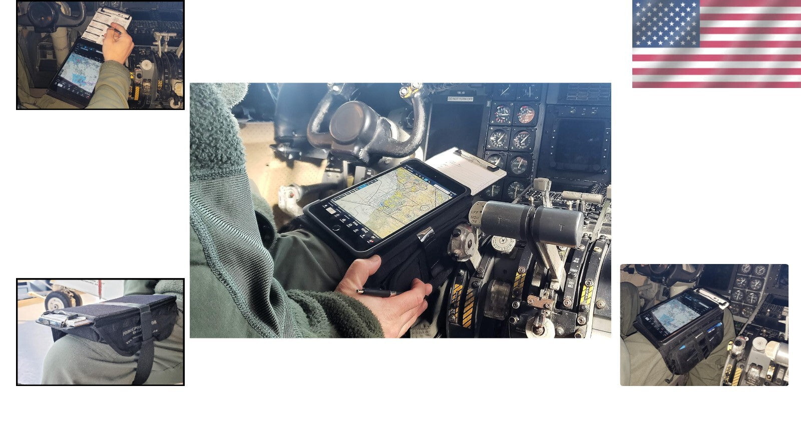 Force Protector Gear Mini - Tactical Tablet Holder for Pilots - One Size, Black
