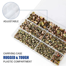 Load image into Gallery viewer, Premium 915pcs SAE Rivet Nuts Assortment - Zinc Plated, Perfect for DIY Projects
