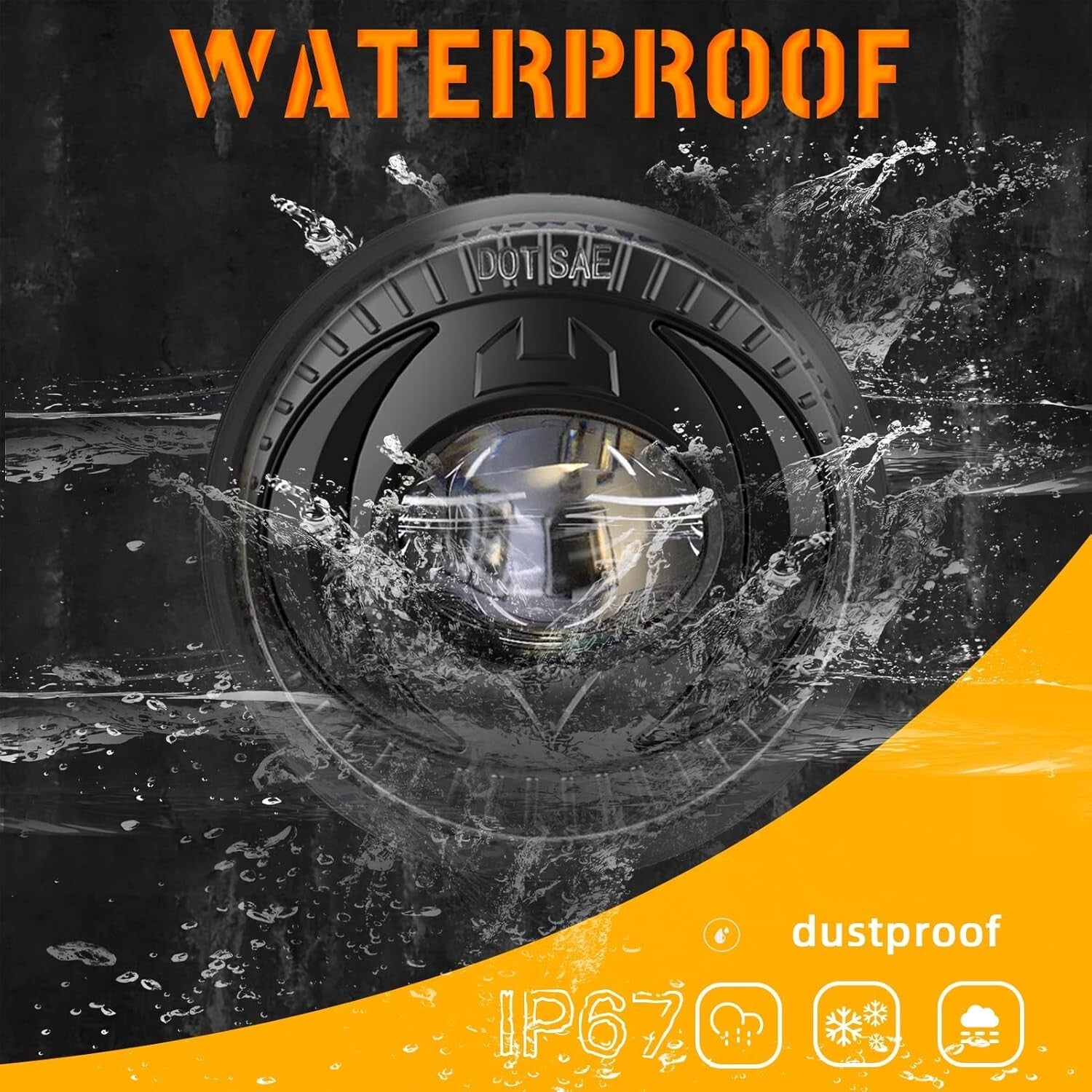 Durable Waterproof LED Fog Lights Set for Various Chevy & GMC Vehicles - 1 PCS