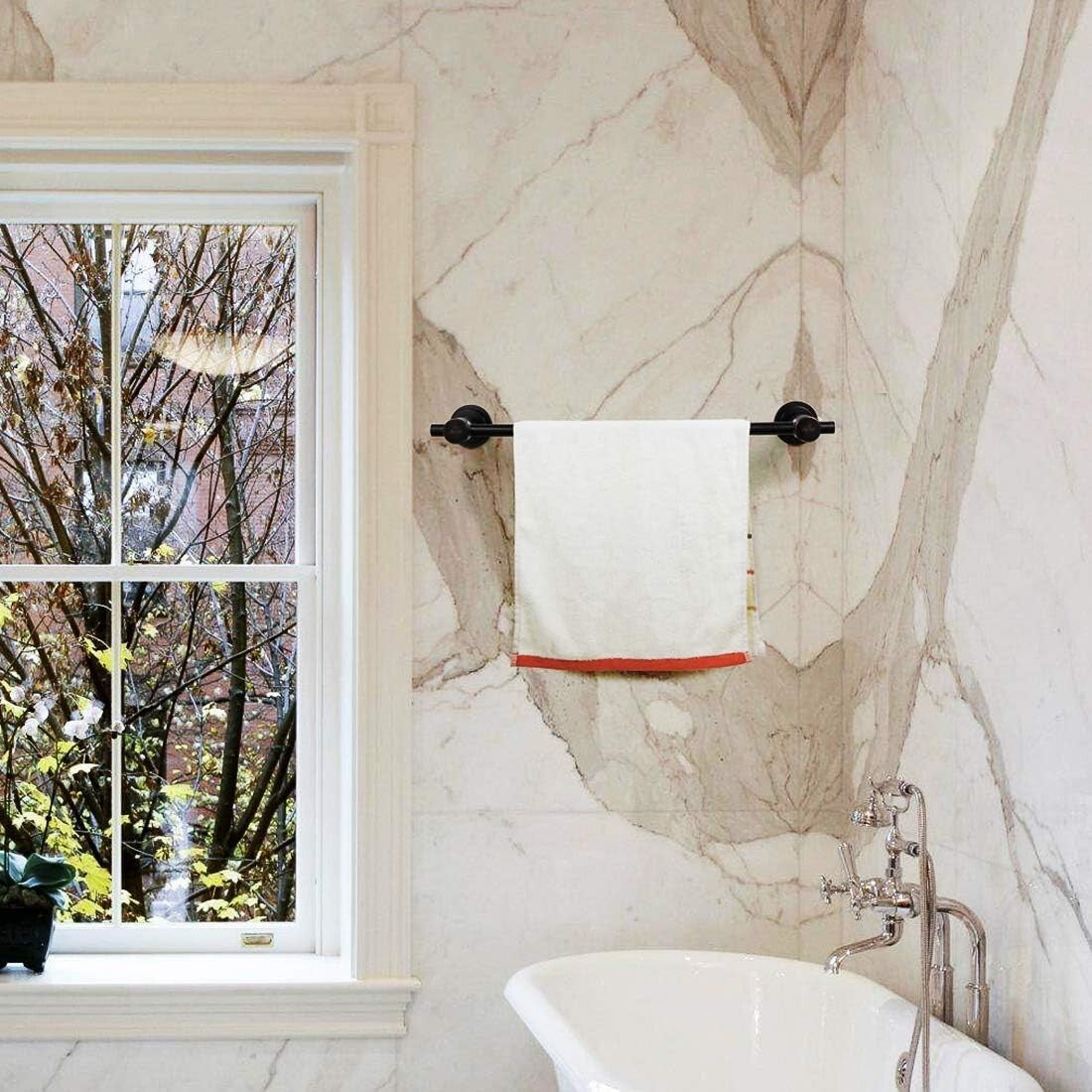 Elegant 24" Removable Suction Towel Bar - Heavy-Duty Bathroom Organizer