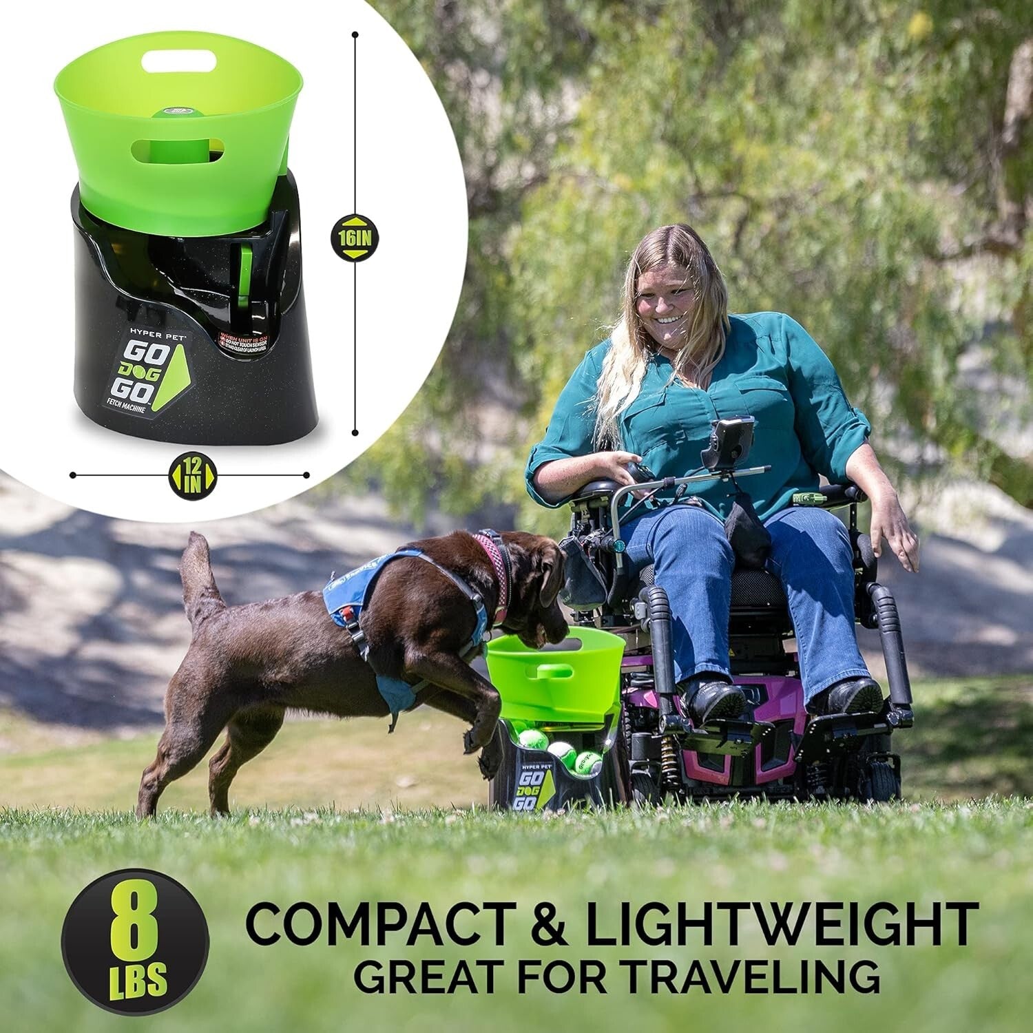 Interactive GoDogGo Fetch Machine: Automatic Dog Ball Launcher for Active Play