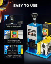 Load image into Gallery viewer, Versatile Electric Cable Stripper - 0.06" to 1" Wire Sizes, High-Speed Operation