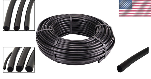 Sustainable 1/2 Inch Drip Irrigation Supply Tubing - 200 Feet of Quality Fit