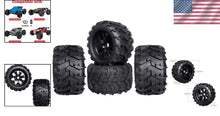 Load image into Gallery viewer, High-Performance 1/8 RC Monster Truck Wheels &amp; Pre-Glued Tires for Ultimate Ride