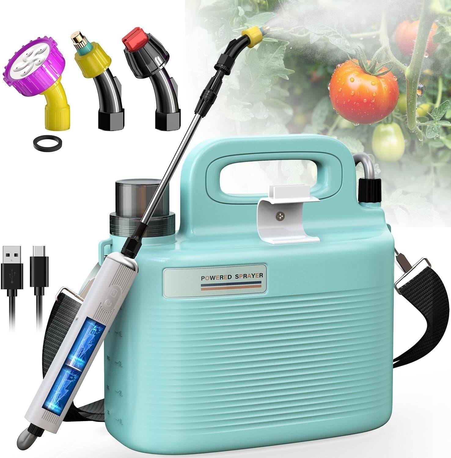 Lightweight 1.8 Gallon Portable Lawn Sprayer - Eco-Friendly Solution for Weeding