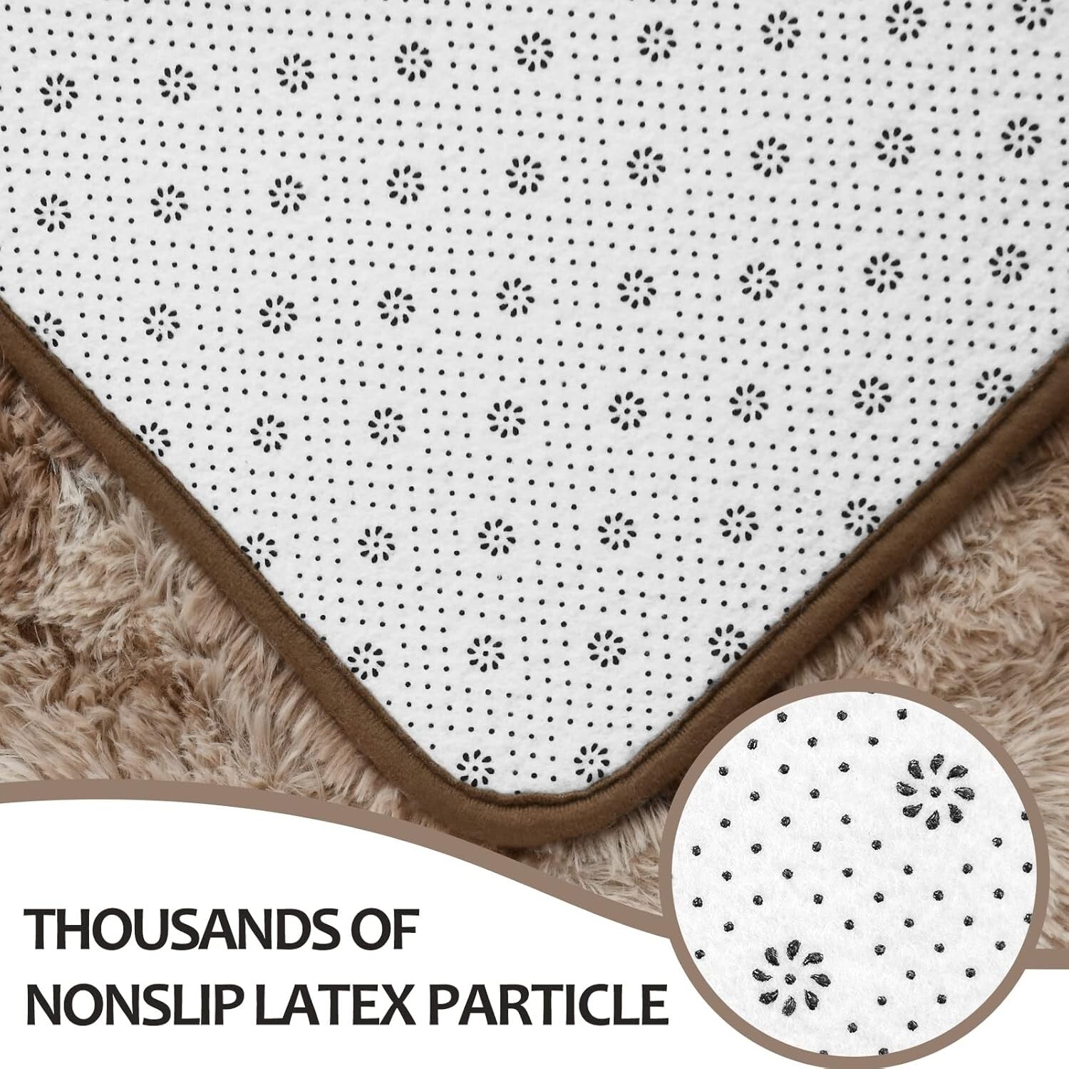 5x7 Tie-Dye Shag Area Rug: Super Soft Fluffy Carpet for Modern Living Rooms