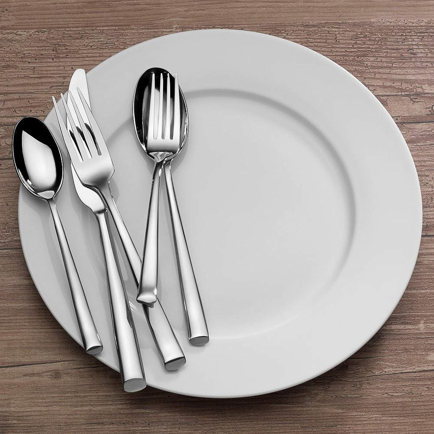 Sophisticated 20-Piece Addison Flatware Collection - Stain Resistant Silverware