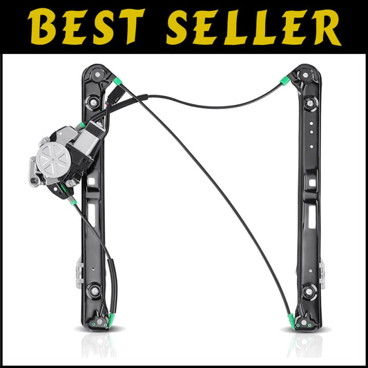 BMW E46 Window Regulator with Motor - Fits 325i 328i 330i Sedan/Wagon 1999-2005